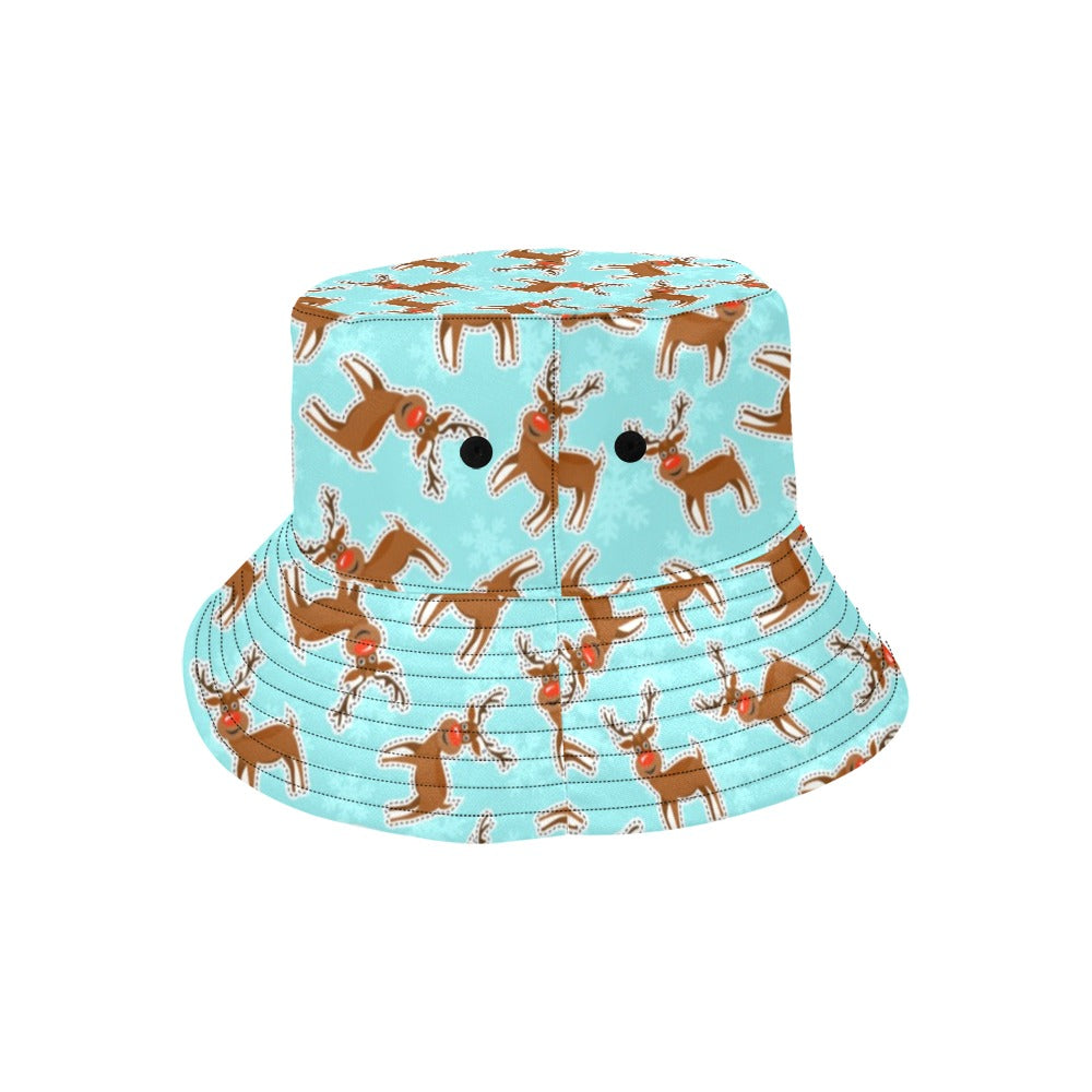Reindeer Print Design LKS403 Unisex Bucket Hat