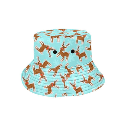 Reindeer Print Design LKS403 Unisex Bucket Hat