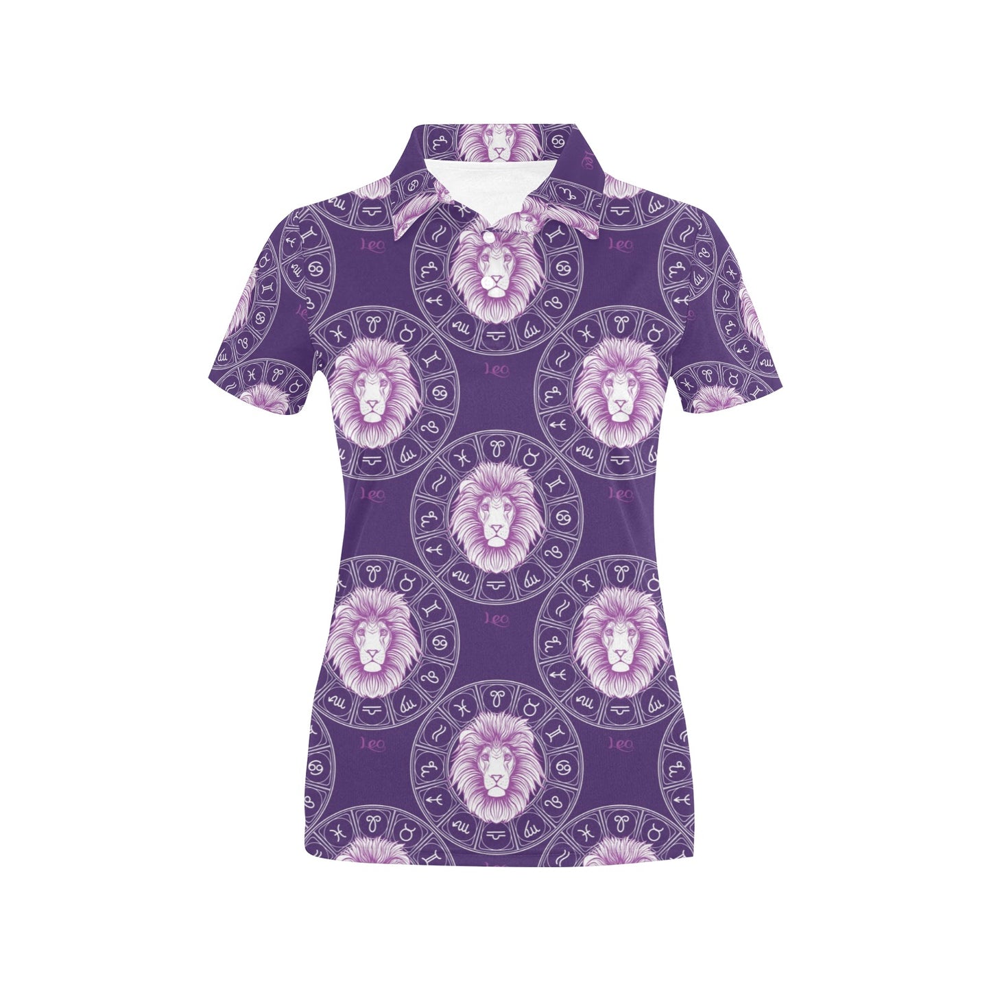 Leo Pattern Print Design 04 Women's Polo Shirt