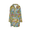 Hippie Print Design LKS301 Women's Fleece Robe