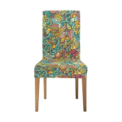 Hippie Print Design LKS302 Dining Chair Slipcover
