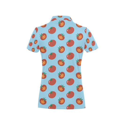 Tomato Print Design LKS304 Women's Polo Shirt