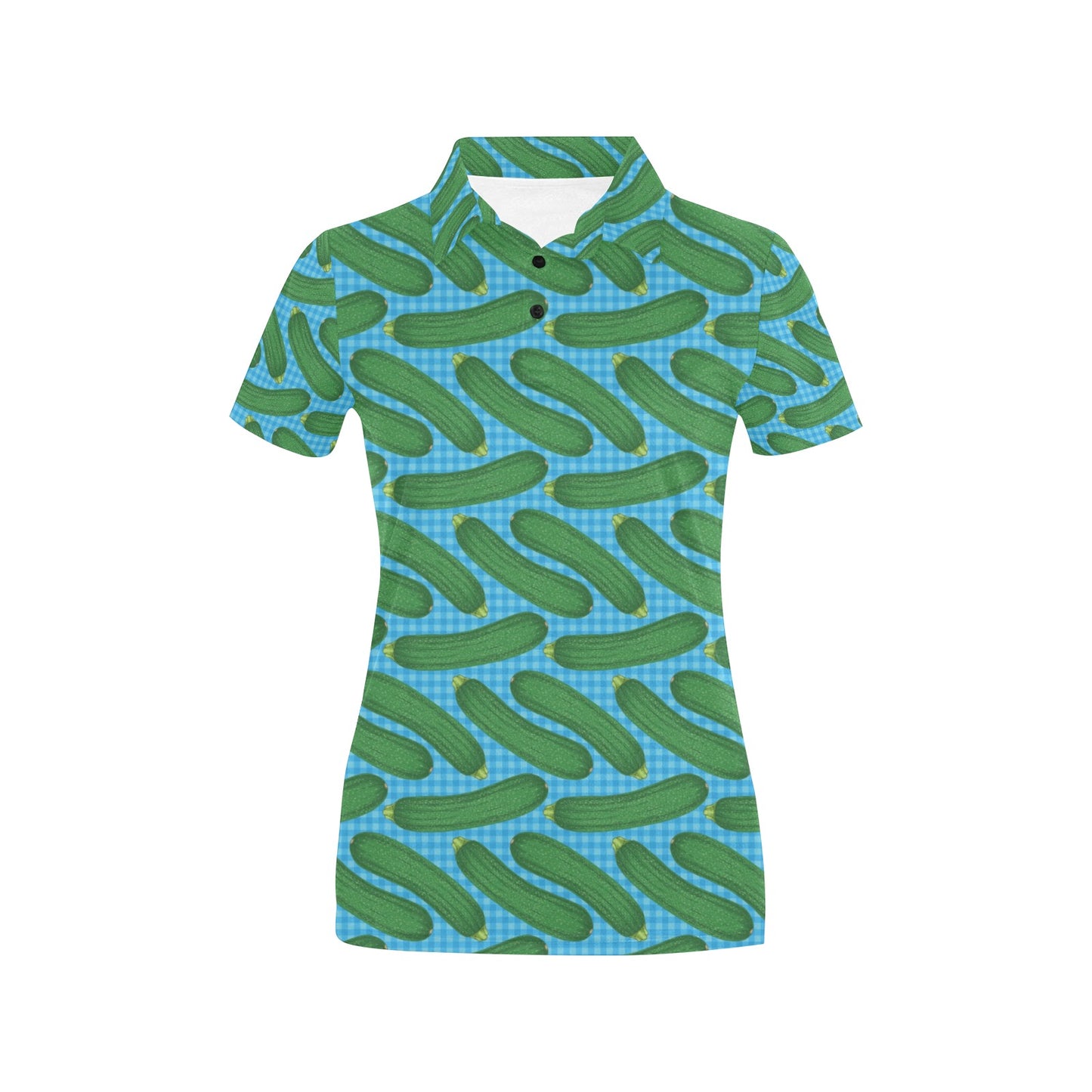Zucchini Print Design LKS301 Women's Polo Shirt