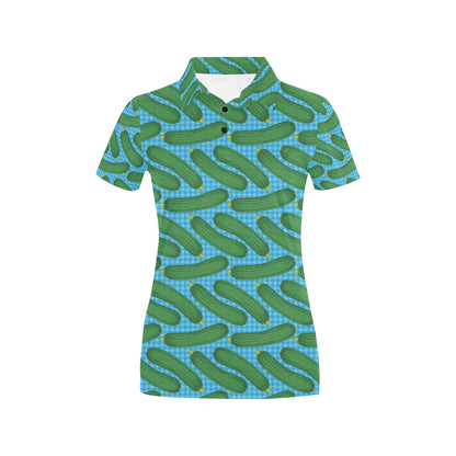 Zucchini Print Design LKS301 Women's Polo Shirt