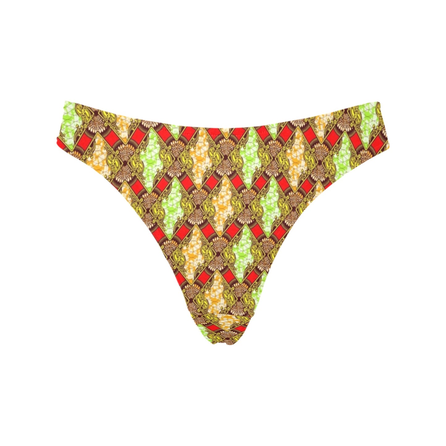 African Classic Print Pattern Women's Thongs