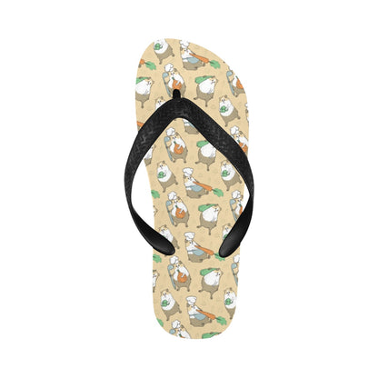 Guinea Pig Print Design LKS401 Flip Flops