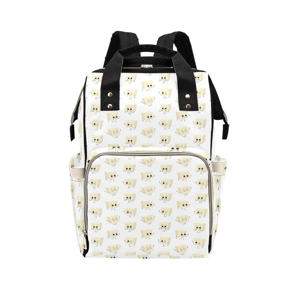 Tofu Print Design LKS301 Diaper Bag Backpack