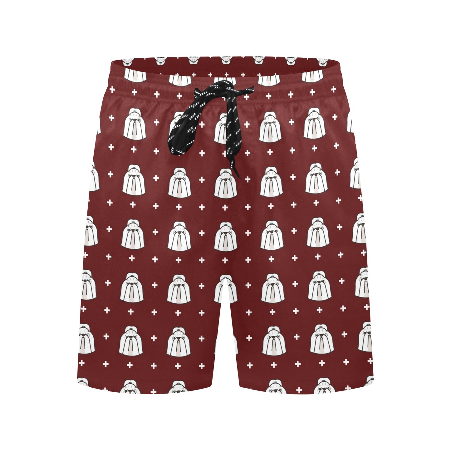 Shih Tzu Print Design LKS301 Men's Swim Trunks Beach Shorts