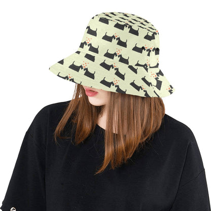 Scottish Terriers Print Design LKS304 Unisex Bucket Hat
