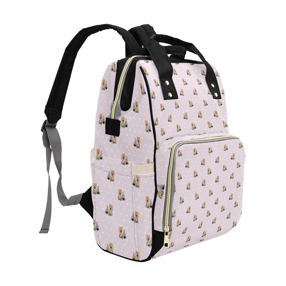 Yorkshire Terriers Print Design LKS302 Diaper Bag Backpack