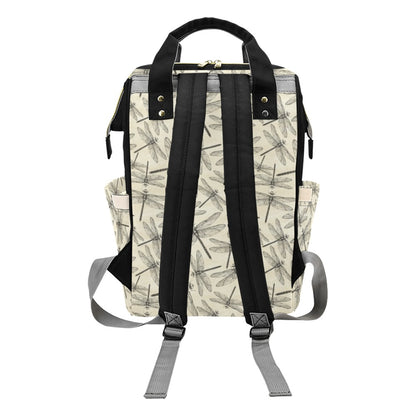 Dragonfly Print Design LKS402 Diaper Bag Backpack