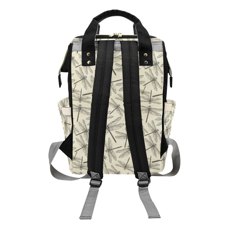 Dragonfly Print Design LKS402 Diaper Bag Backpack