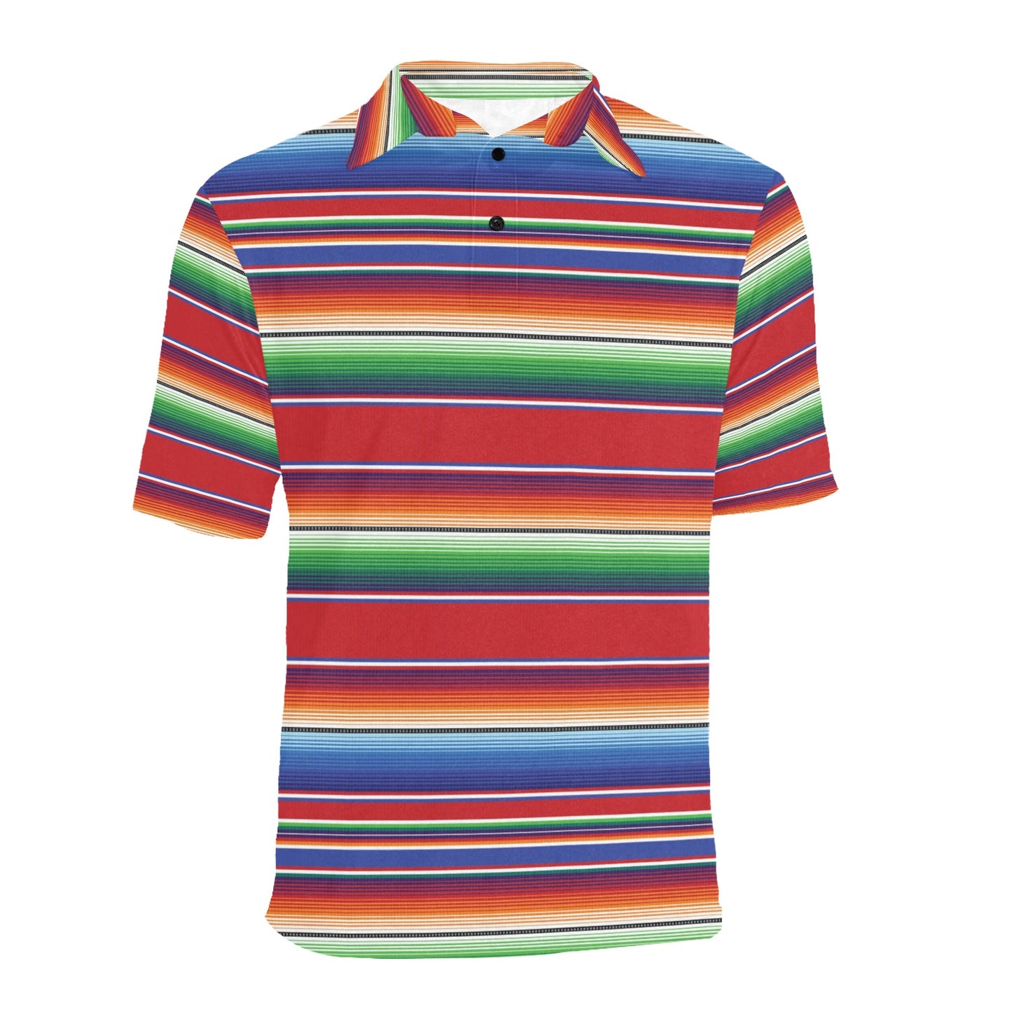 Serape Print Design LKS304 Men Polo Shirt