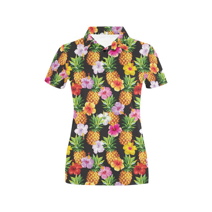 Pineapple Hibiscus Women's Polo Shirt