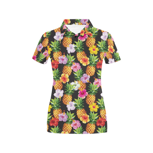 Pineapple Hibiscus Women's Polo Shirt