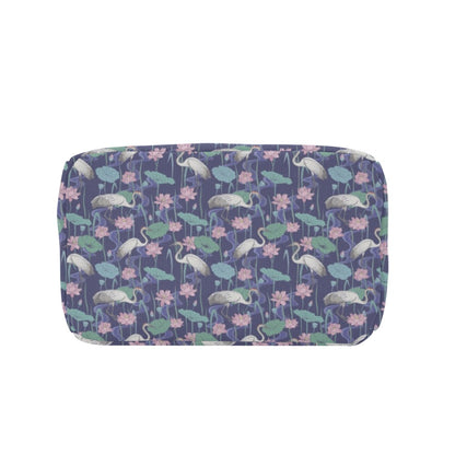 Water Lily Print Design LKS306 Insulated Lunch Bag