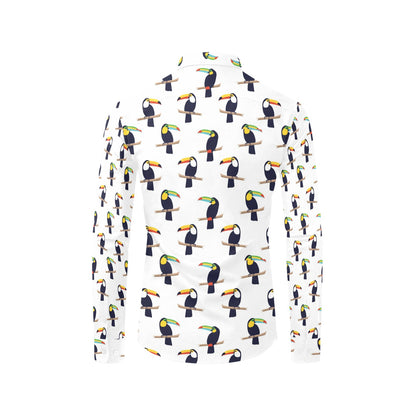 Toucan Print Design LKS305 Men's Long Sleeve Dress Shirt