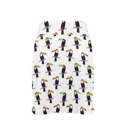 Toucan Print Design LKS305 17" Golf & Pickleball Skort with Pockets