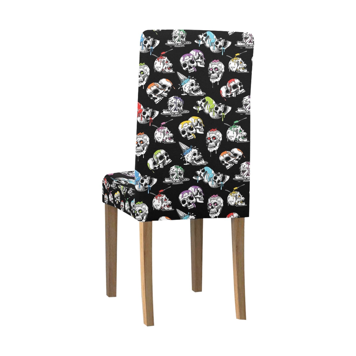 Skull Print Design LKS3013 Dining Chair Slipcover