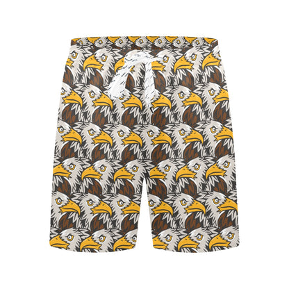 Eagles Head Pattern Men's Swim Trunks Beach Shorts