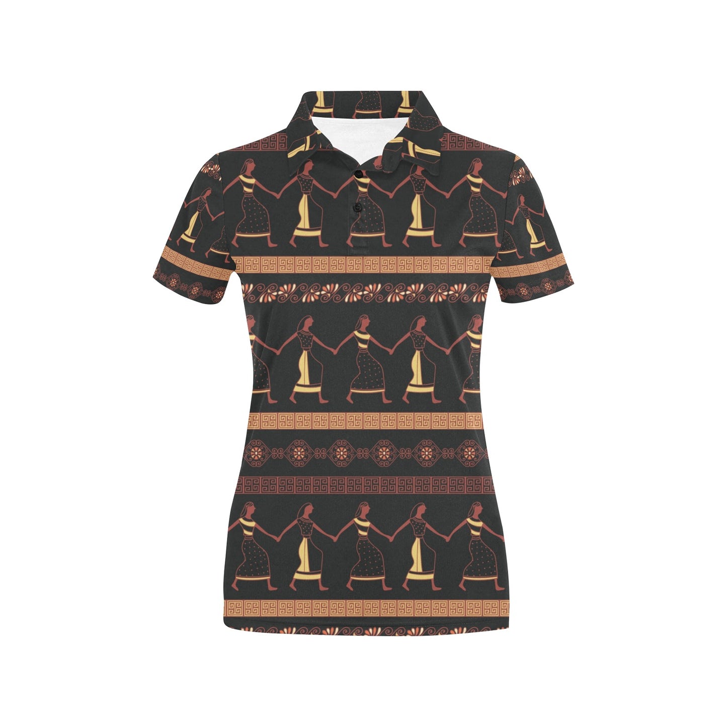 Ancient Greek Human Print Design LKS306 Women's Polo Shirt