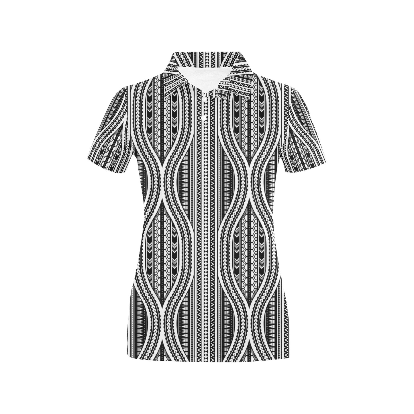 Polynesian Tribal Style Women's Polo Shirt