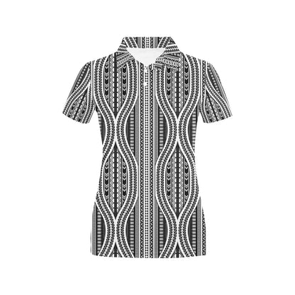 Polynesian Tribal Style Women's Polo Shirt