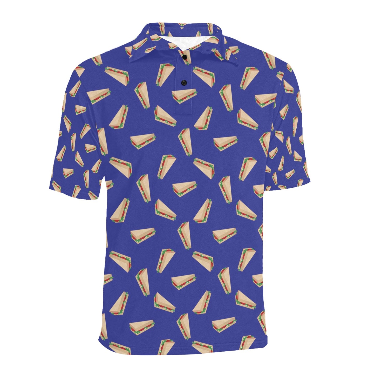 Sandwich Print Design LKS303 Men Polo Shirt