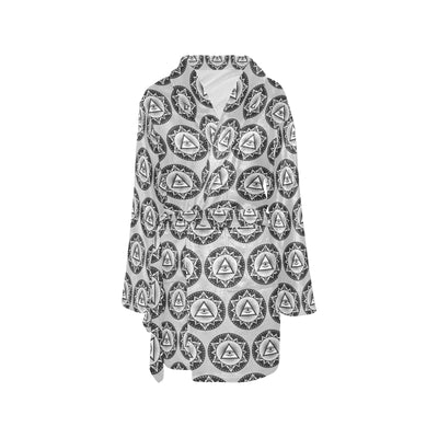 Third Eye Print Design LKS301 Women's Fleece Robe