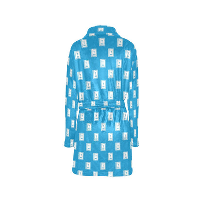 Bible Pattern Print Design 02 Women's Fleece Robe