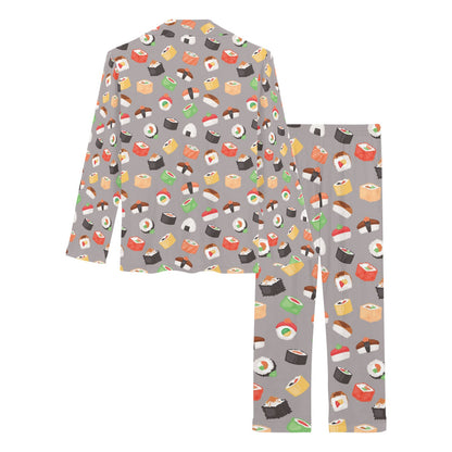 Sushi Print Design LKS307 Women's Long Pajama Set