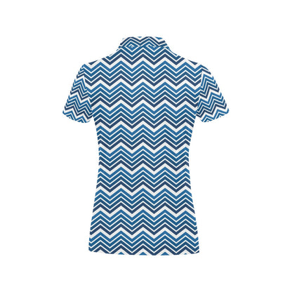 Chevron Print Design LKS403 Women's Polo Shirt