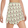 Western Cowboy Print Women's Golf Skirt with Pocket