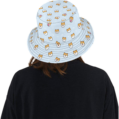 Shiba Inu Print Design LKS3012 Unisex Bucket Hat