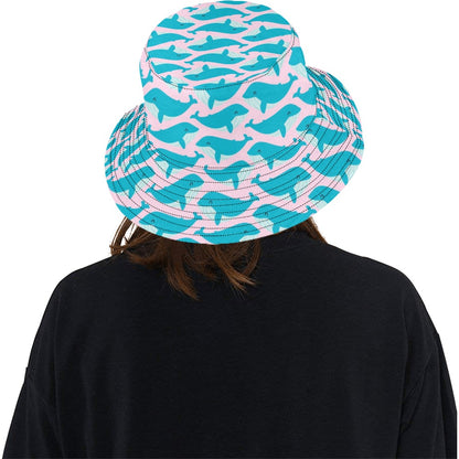 Whale Print Design LKS302 Unisex Bucket Hat