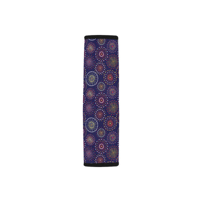 Firework Flower Style Print Design LKS302 Car Seat Belt Cover
