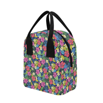 Hibiscus Print Design LKS3010 Insulated Lunch Bag