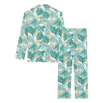 Bird Of Paradise Pattern Print Design 05 Women's Long Pajama Set