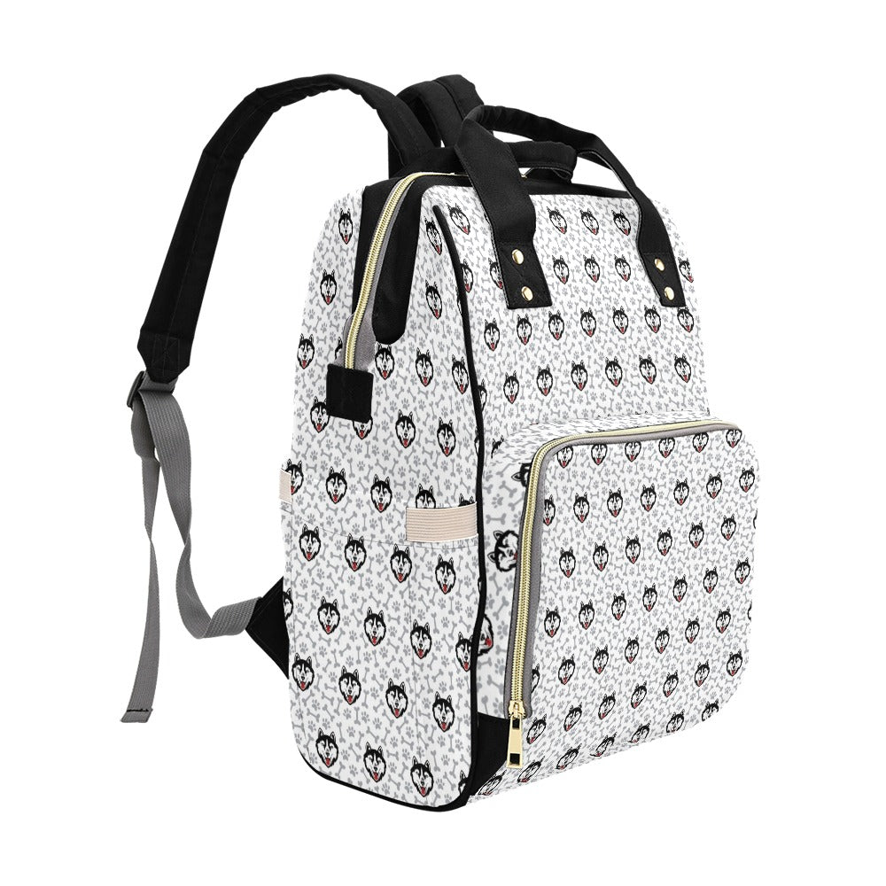 Siberian Huskies Print Design LKS305 Diaper Bag Backpack
