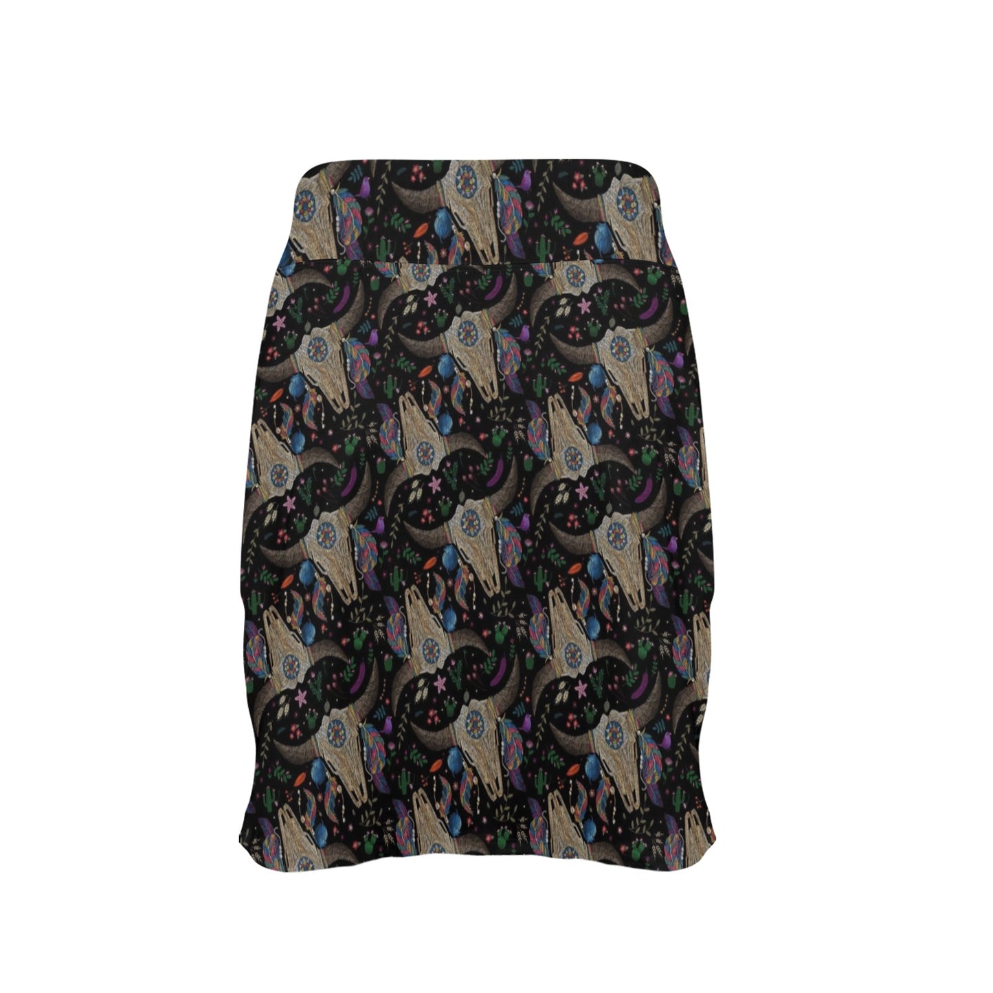 Buffalo Head Print Design LKS401 17" Golf & Pickleball Skort with Pockets
