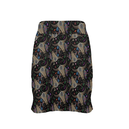 Buffalo Head Print Design LKS401 17" Golf & Pickleball Skort with Pockets