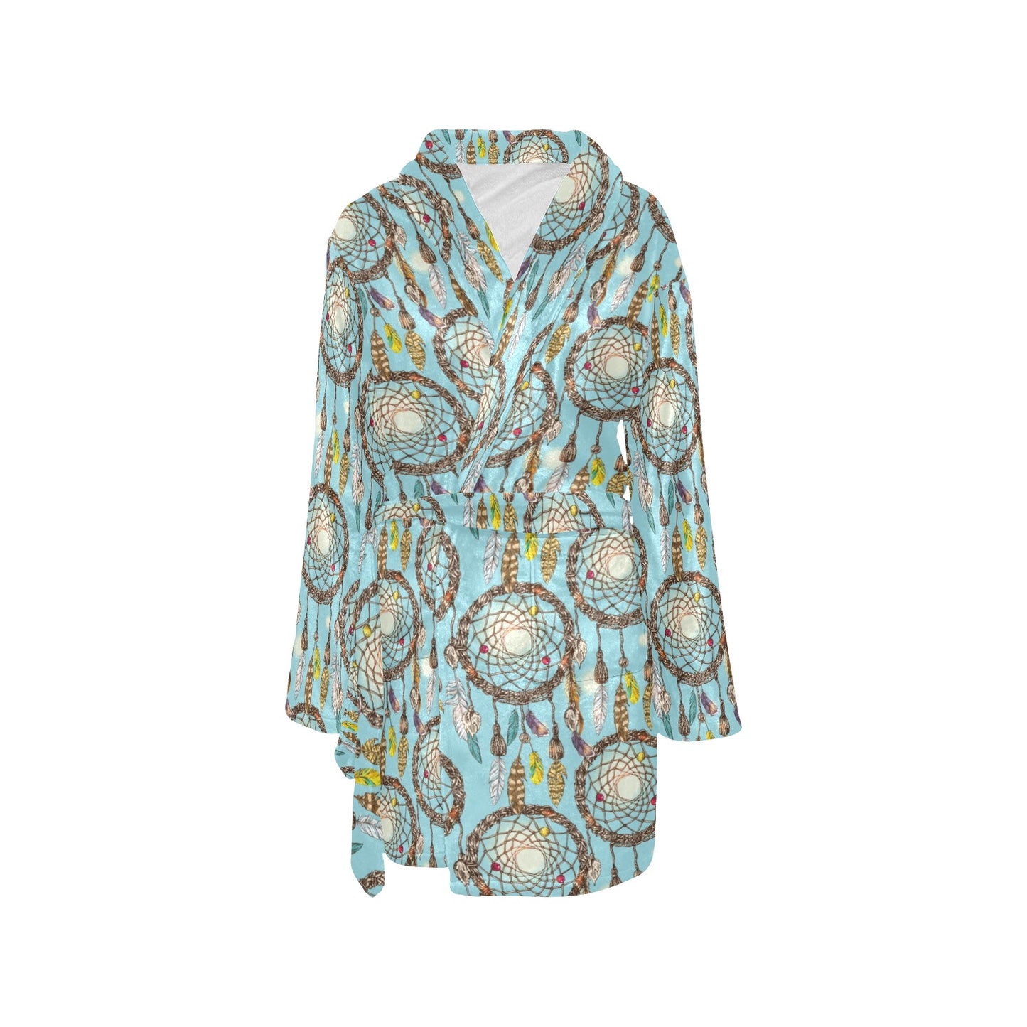 Blue Dream catcher Women's Fleece Robe