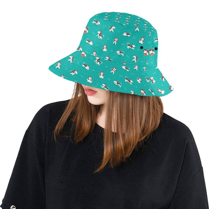 Siberian Huskies Print Design LKS303 Unisex Bucket Hat