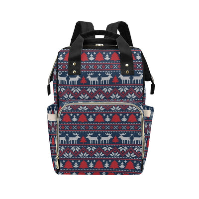 Reindeer Print Design LKS405 Diaper Bag Backpack