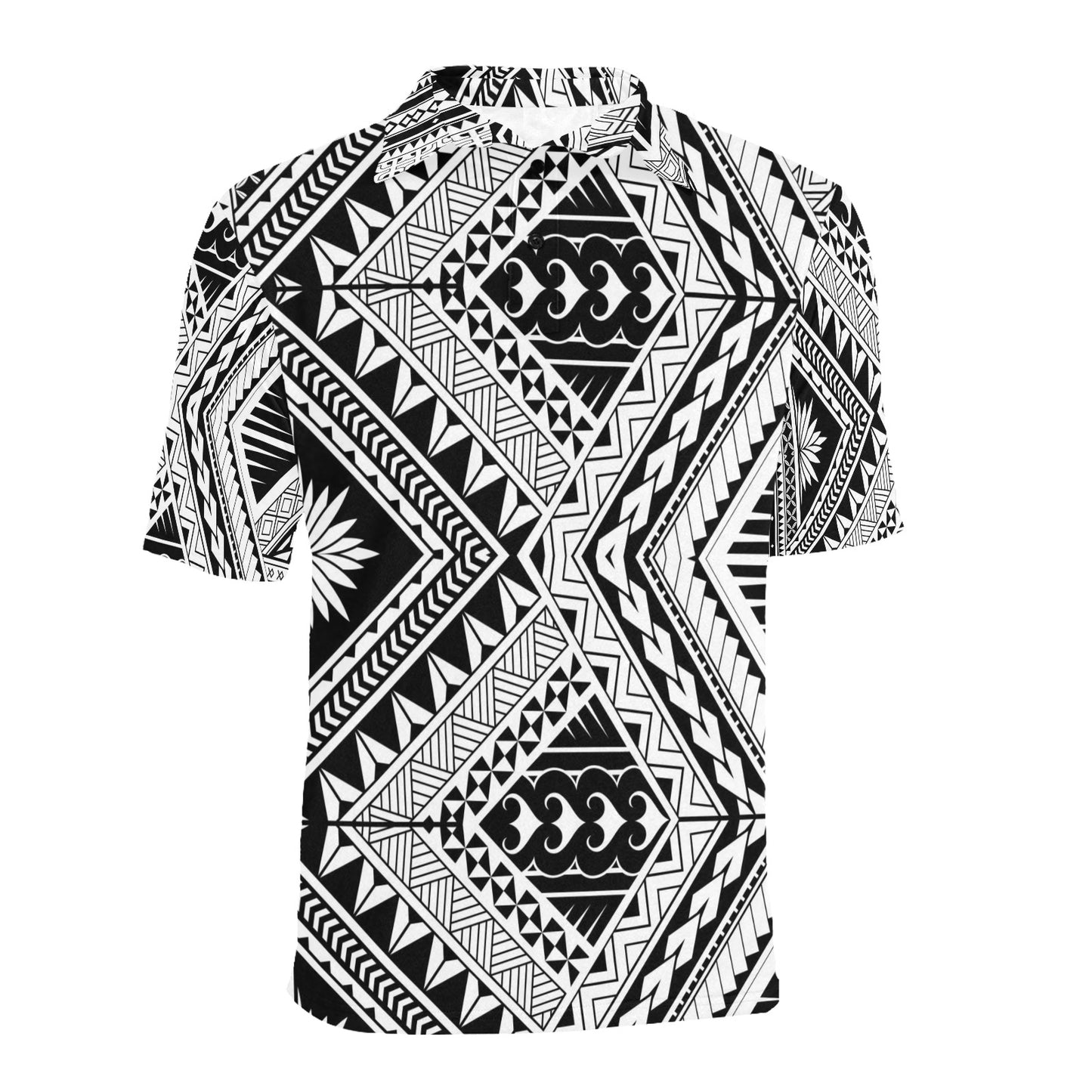 Samoan Tattoo Style Print Design LKS307 Men Polo Shirt