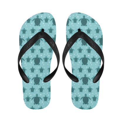 Sea Turtle Print Design LKS305 Flip Flops