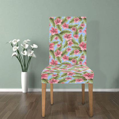 Tropical Flower Print Design LKS301 Dining Chair Slipcover