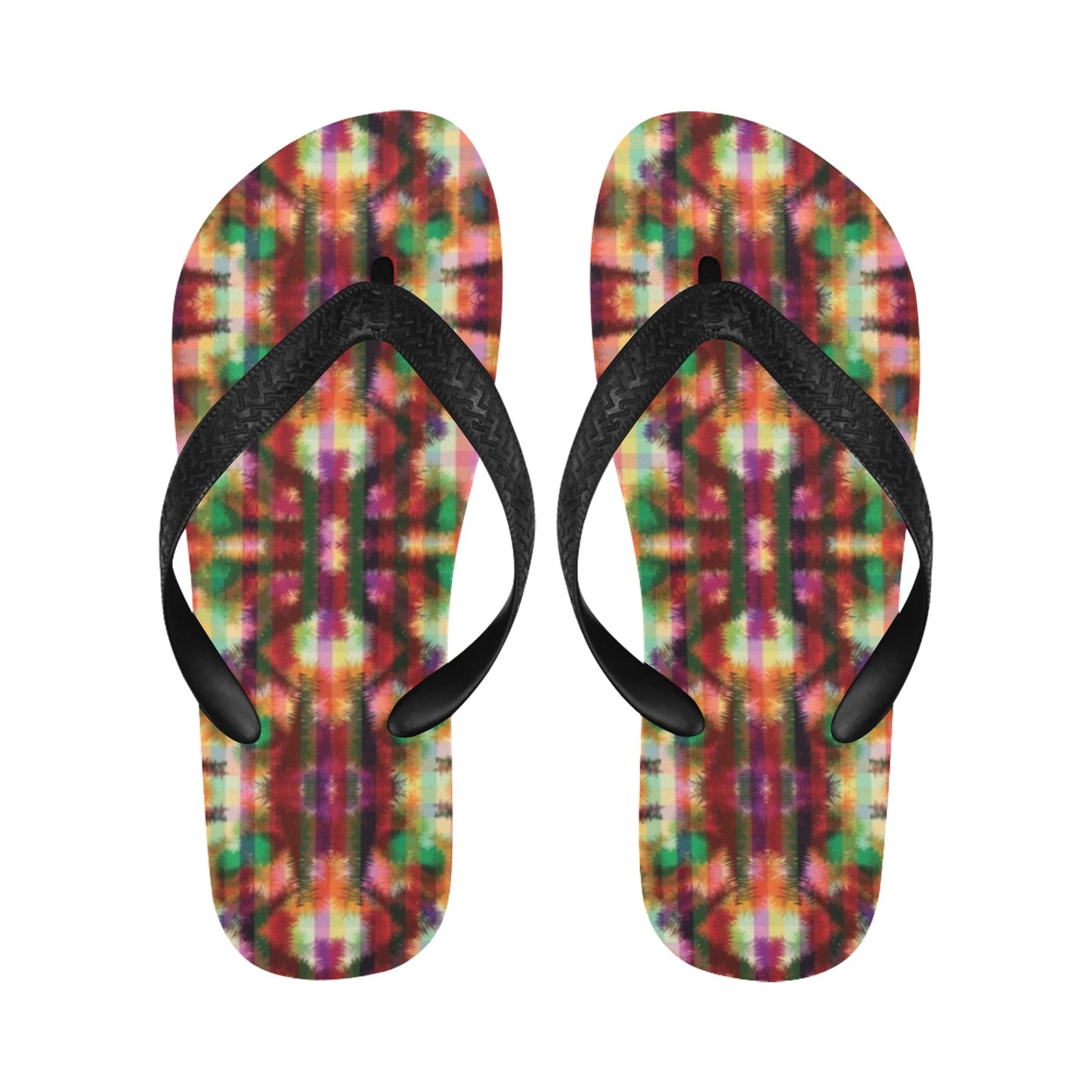 Tie Dye Print Design LKS301 Flip Flops
