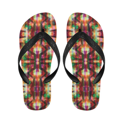 Tie Dye Print Design LKS301 Flip Flops