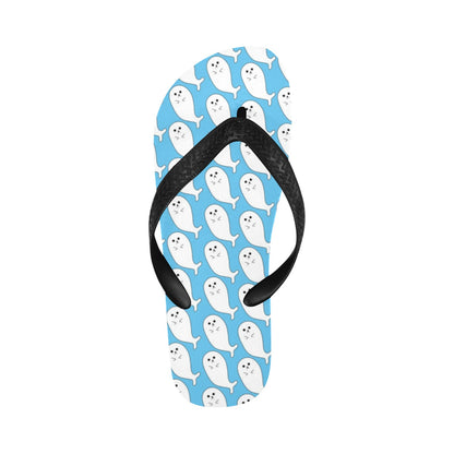 Sea Lion Print Design LKS402 Flip Flops